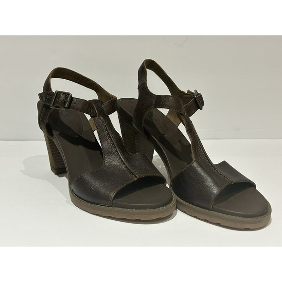 Women's Timberland Sz. 7.5 Stratham Heights Brown Leather Sandals‎ - Picture 4 of 8